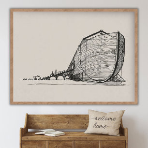 Noah's Ark Boarding, Bible Art, WALL Art, Bible Po Poster
