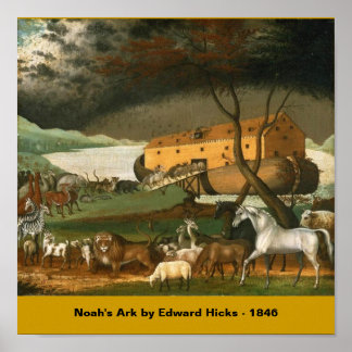 Noah's Ark by Edward Hicks - 1846 Poster