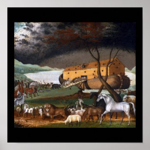 Noah's Ark by Edward Hicks - Circa 1846 Poster