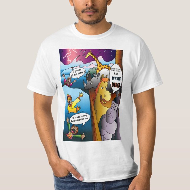 Noah's Ark Cartoon T-Shirt (Front)