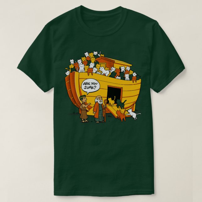 Noahs Ark Cat T-Shirt (Design Front)