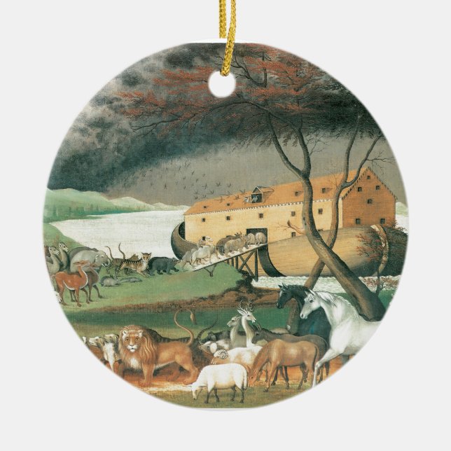 Noahs Ark Ceramic Ornament (Front)