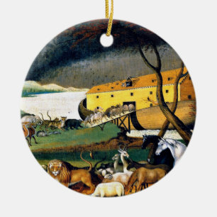 Noah's Ark Ceramic Ornament