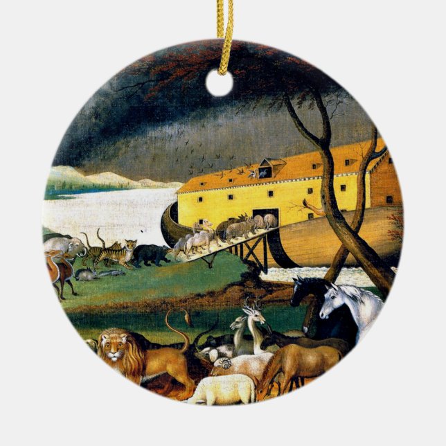 Noah's Ark Ceramic Ornament (Front)