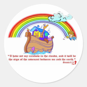 Noah's Ark Classic Round Sticker