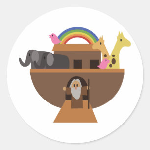 Noah's Ark Classic Round Sticker