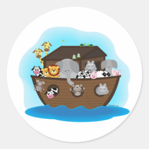 Noah's Ark Classic Round Sticker