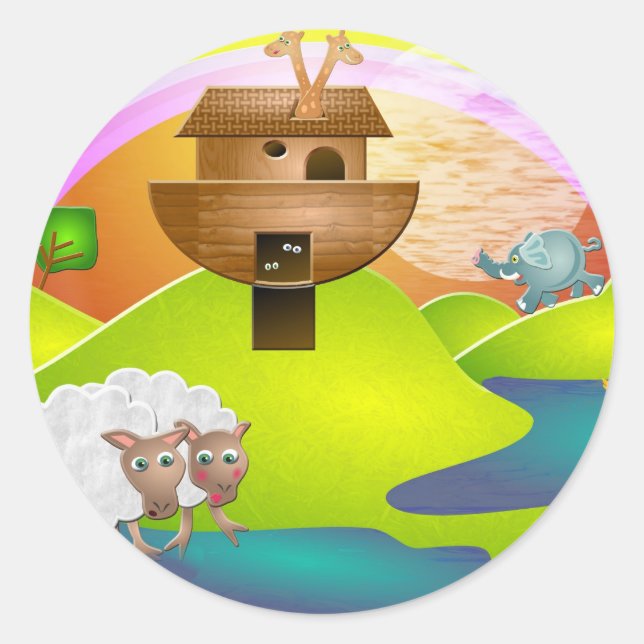 Noahs Ark Classic Round Sticker (Front)