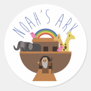 Noah's Ark Classic Round Sticker