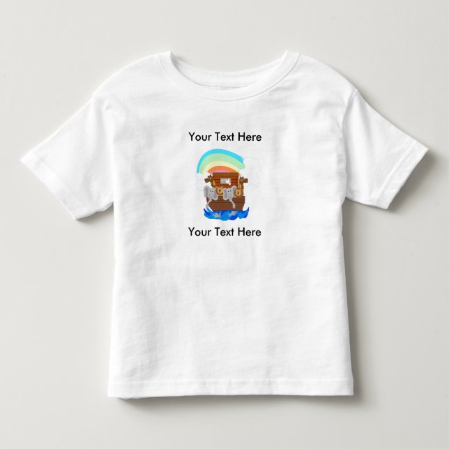 Noah's Ark Customizable Toddler T-shirt (Front)