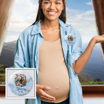 Noah's Ark Cute Animals Blue Boy Mommy to Be 2 Inch Round Button<br><div class="desc">Welcome to our "Noah's Ark Cute Animals Blue Boy Baby Shower" collection, where charm meets whimsy in every detail. Inspired by the timeless story of Noah's Ark, this collection captures the innocence and joy of welcoming a new bundle of joy into the world. Imagine adorable animals in soft shades and...</div>