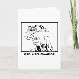 Noah's Ark Dinosaur Discrimination Greeting Card
