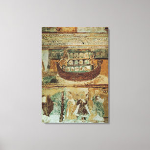 Noah's Ark During the Flood, c.1100 Canvas Print