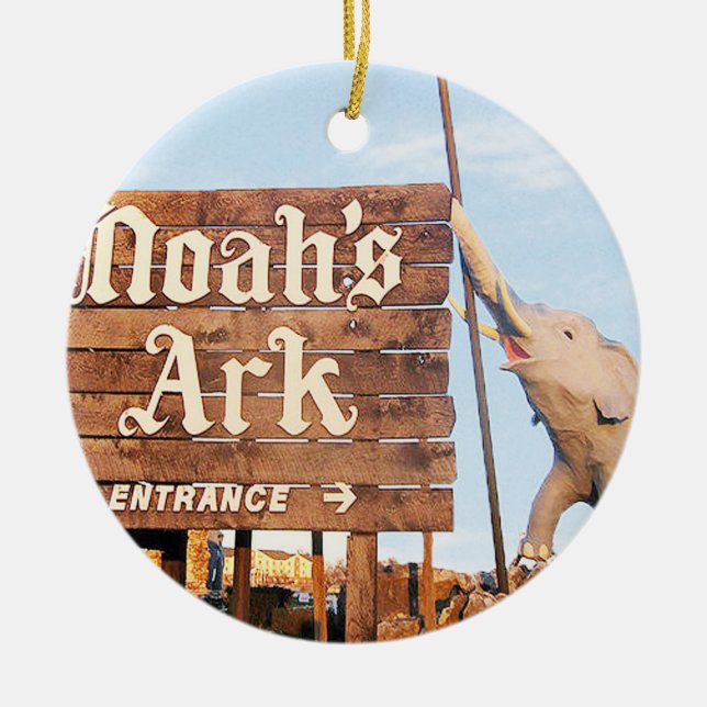 Noah's Ark, Elephant, St Louis, Christmas Ornament (Front)