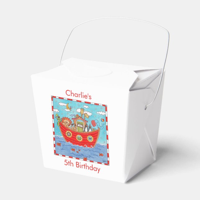 Noah's Ark  Favor Box (Front Side)