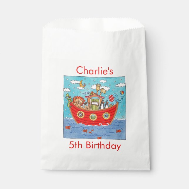 Noah's Ark  Favour Bag (Front)