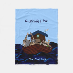 Noah's Ark Fleece Blanket
