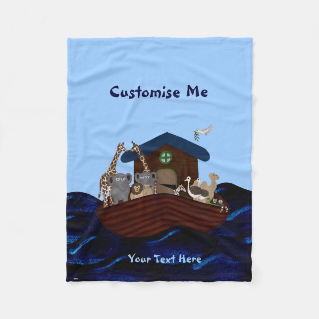 Noah's Ark Fleece Blanket (Front)