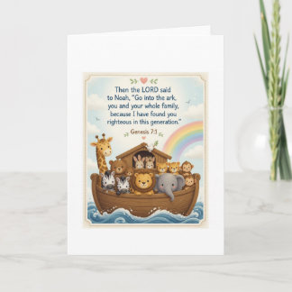 Noah's Ark | Genesis 7:1 Card