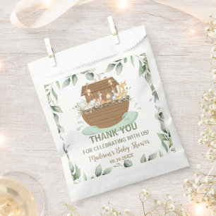 Noah's Ark Greenery Baby Shower Birthday Baptism Favour Bag