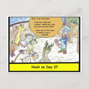 Noah's Ark Holiday Postcard