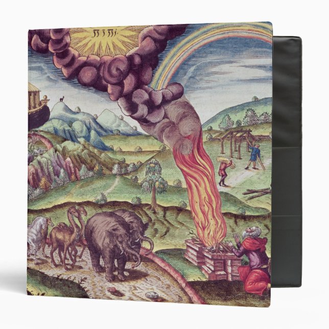 Noah's Ark, illustration from 'Brevis Narratio' Binder (Front/Inside)