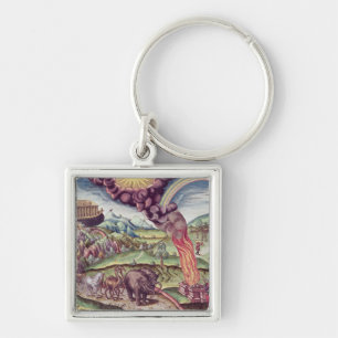 Noah's Ark, illustration from 'Brevis Narratio' Keychain