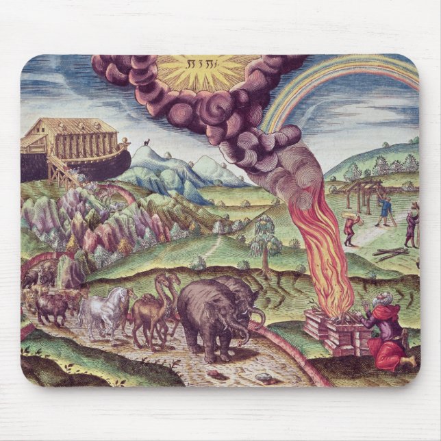 Noah's Ark, illustration from 'Brevis Narratio' Mouse Pad (Front)