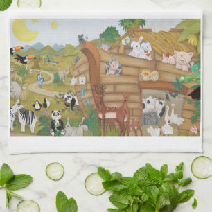Noah's Ark Kitchen Towel