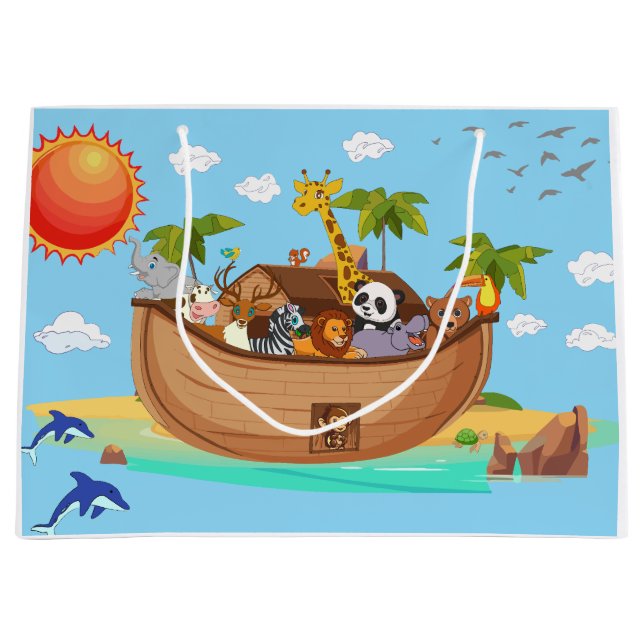 Noah's Ark Large Gift Bag (Front)