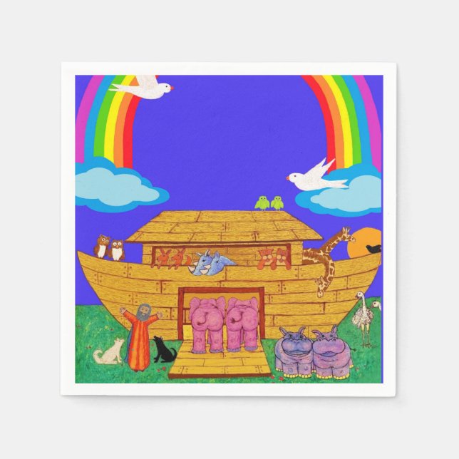 Noah's Ark Napkin (Front)