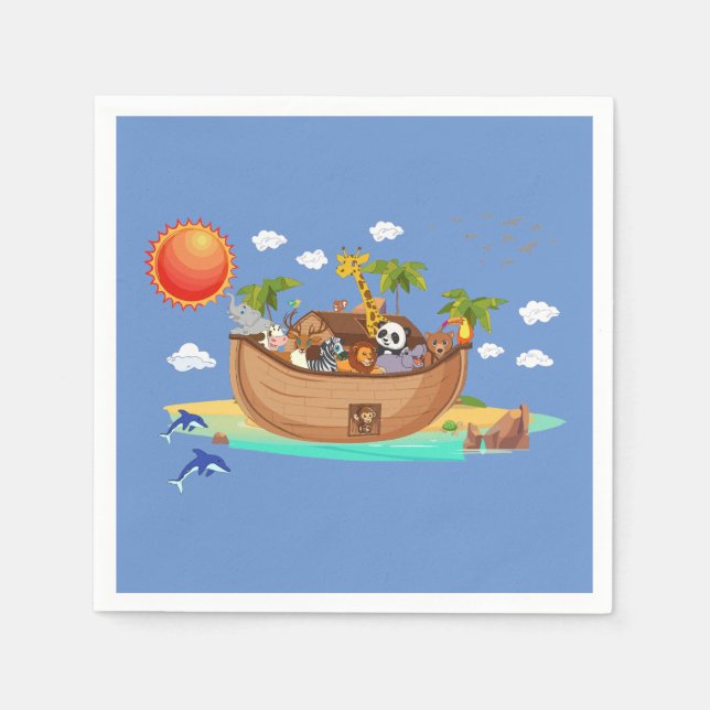 Noah's ark napkin (Front)