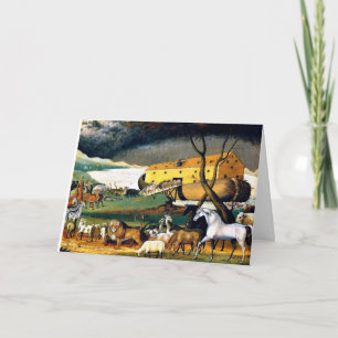 Noah's Ark, painting by Edward Hicks  Card