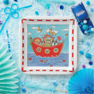 Noah's Ark  Paper Plate