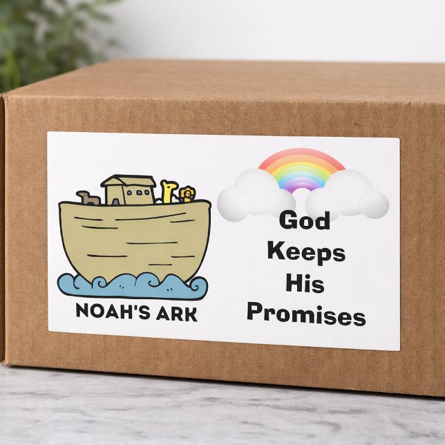 Noah's Ark Rainbow God's Promises Sticker (Creator Uploaded)