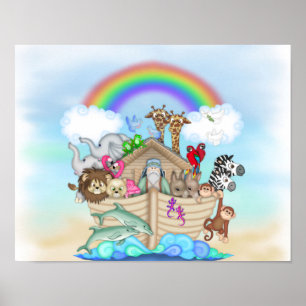 NOAHS ARK Rainbow NURSERY DÉCORATION MURALE