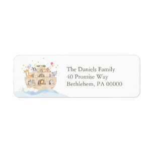 Noah's Ark Return Address Labels
