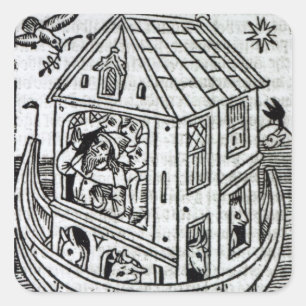 Noah's Ark Square Sticker