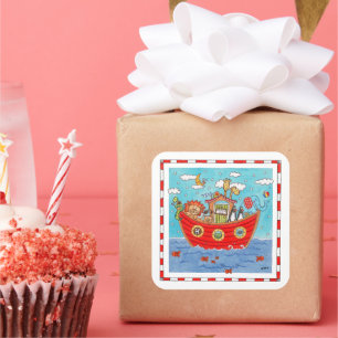 Noah's Ark Square Sticker