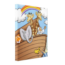 Noah's Ark Stretched Canvas Print