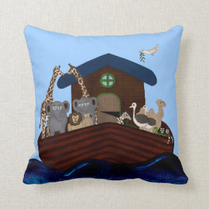 Noah's Ark Throw Pillow
