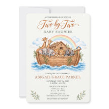 Noah's Ark Two by Two Rainbow Baby Shower