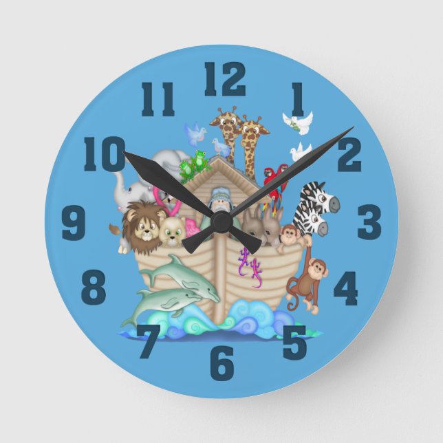 Noah's Ark Wall Clock (Front)