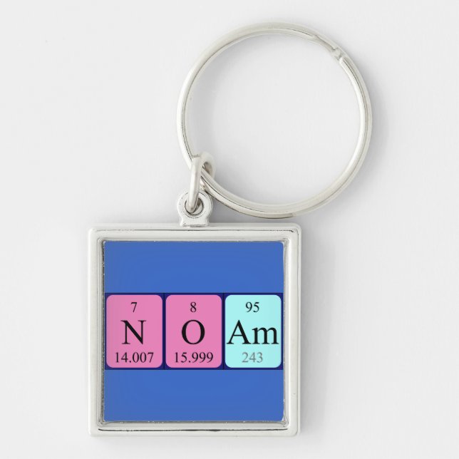 Noam periodic table name keyring (Front)