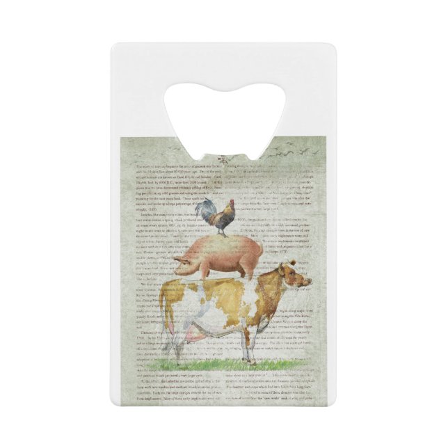 NOB11 Farm Stand B1.tif Credit Card Bottle Opener (Front)