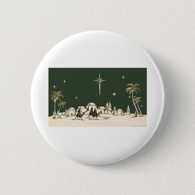 NOB164 Three Wise Men.tif 2 Inch Round Button (Front)