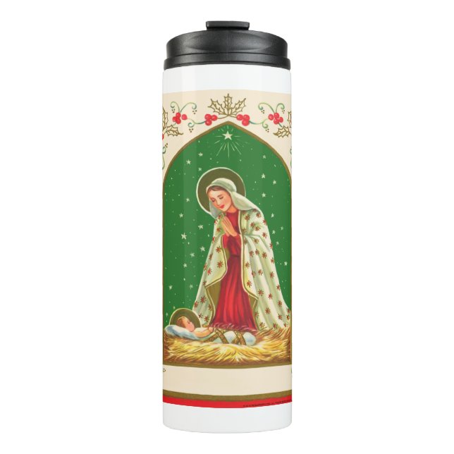 NOB165 Mary and Baby Jesus.tif Thermal Tumbler (Front)