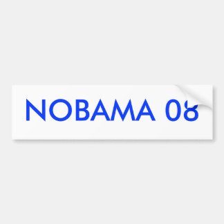 NOBAMA 08 BUMPER STICKER