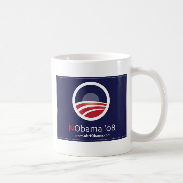 NObama 08 Coffee Mug 2 sided (Right)