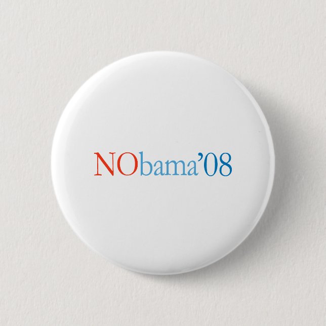 NOBAMA '08 - Customized 2 Inch Round Button (Front)